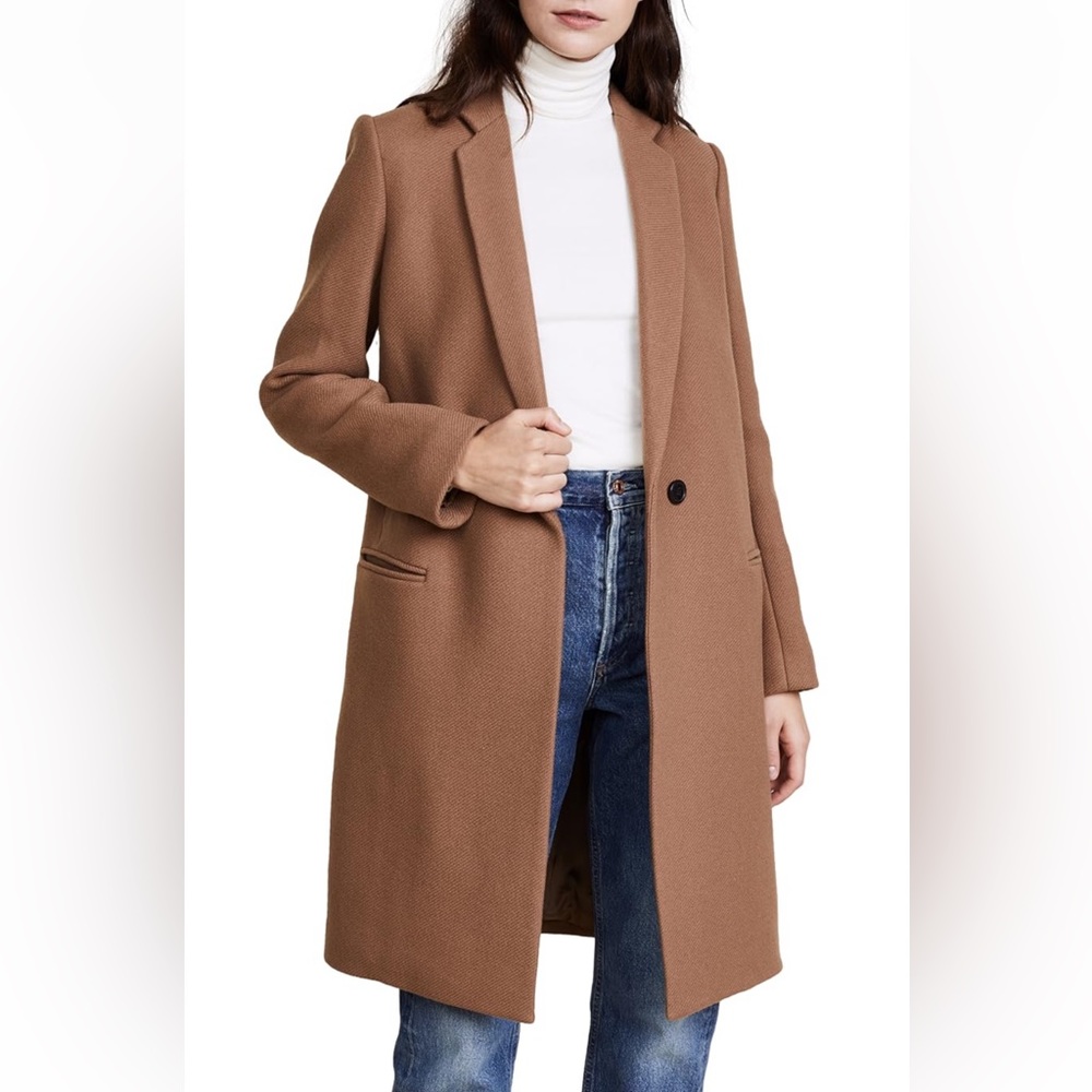 Theory camel brown coat